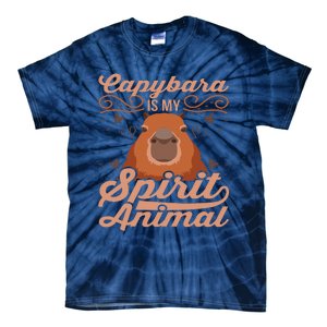 Funny Capybara Capybara Is My Spirit Animal Tie-Dye T-Shirt