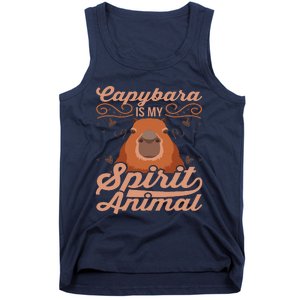 Funny Capybara Capybara Is My Spirit Animal Tank Top