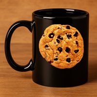 Funny Chocolate Chip Cookie Costume Gift Last Minute Lazy Party Gift 11oz C Handle Ceramic Mug