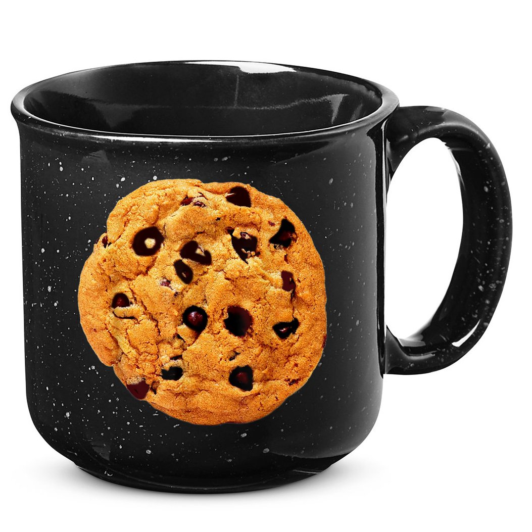Funny Chocolate Chip Cookie Costume Gift Last Minute Lazy Party Gift 15oz Campfire Ceramic Mug