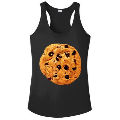 Funny Chocolate Chip Cookie Costume Gift Last Minute Lazy Party Gift Ladies PosiCharge Competitor Racerback Tank