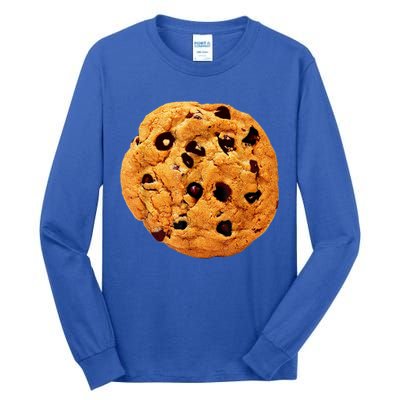 Funny Chocolate Chip Cookie Costume Gift Last Minute Lazy Party Gift Tall Long Sleeve T-Shirt