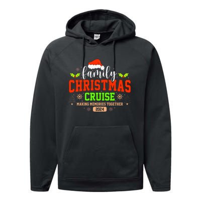 Family Christmas Cruise 2024 Matching Couple Performance Fleece Hoodie