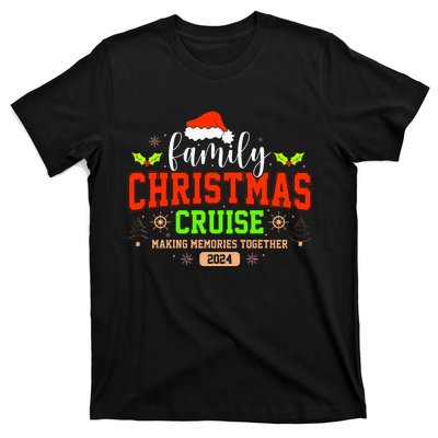 Family Christmas Cruise 2024 Matching Couple T-Shirt