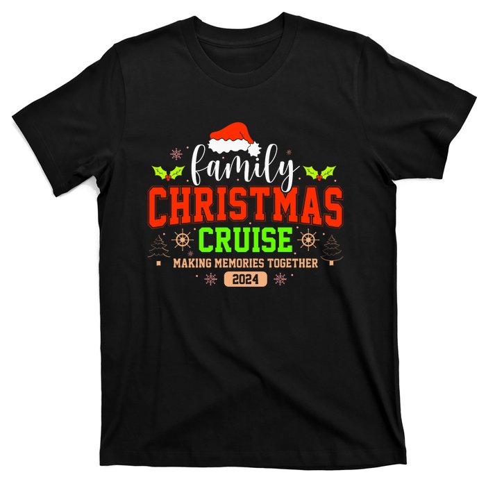 Family Christmas Cruise 2024 Matching Couple T-Shirt