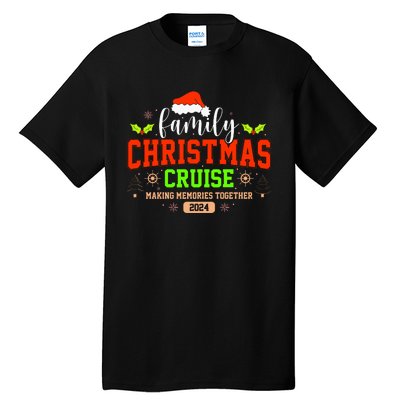 Family Christmas Cruise 2024 Matching Couple Tall T-Shirt