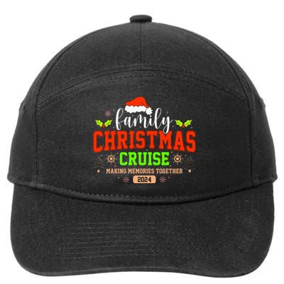 Family Christmas Cruise 2024 Matching Couple 7-Panel Snapback Hat