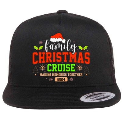 Family Christmas Cruise 2024 Matching Couple Flat Bill Trucker Hat