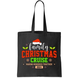 Family Christmas Cruise 2024 Matching Couple Tote Bag