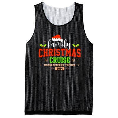 Family Christmas Cruise 2024 Matching Couple Mesh Reversible Basketball Jersey Tank