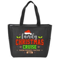 Family Christmas Cruise 2024 Matching Couple Zip Tote Bag