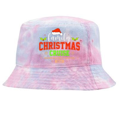 Family Christmas Cruise 2024 Matching Couple Tie-Dyed Bucket Hat