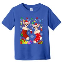 Funny Chihuahua Christmas Socks Xmas Dog Lover Gift Toddler T-Shirt