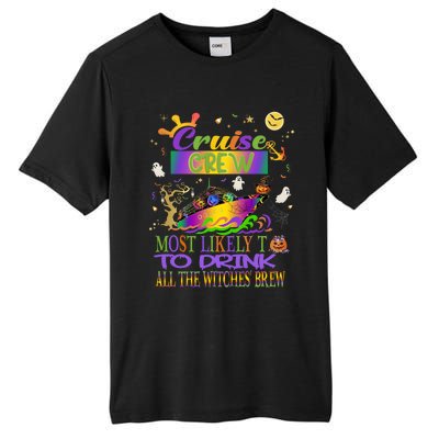 Funny Cruise Crew Most Likely Halloween Cruise Matching Gift Tall Fusion ChromaSoft Performance T-Shirt