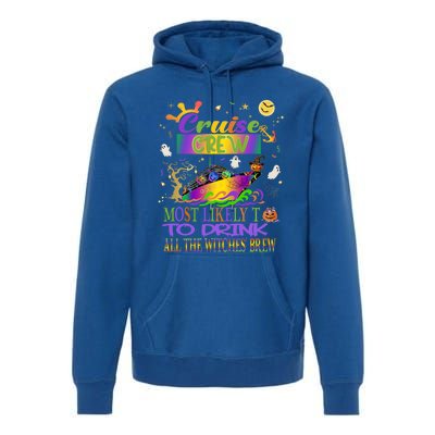 Funny Cruise Crew Most Likely Halloween Cruise Matching Gift Premium Hoodie