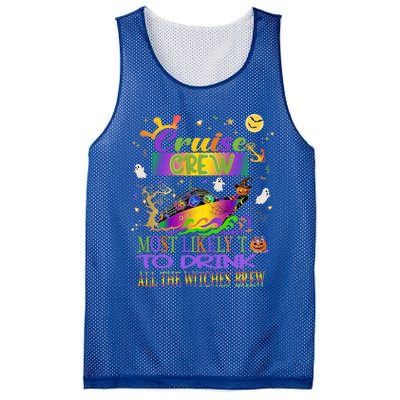 Funny Cruise Crew Most Likely Halloween Cruise Matching Gift Mesh Reversible Basketball Jersey Tank