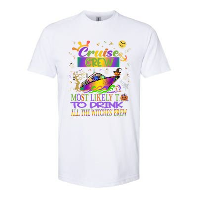 Funny Cruise Crew Most Likely Halloween Cruise Matching Gift Softstyle CVC T-Shirt