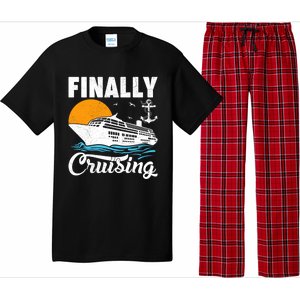 Finally Cruising Cruise Ship Lover Cruising Gift Pajama Set