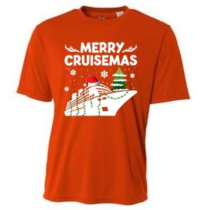 Family Cruise Cute Gift Merry Cruisemas Christmas Vacation Cool Gift Cooling Performance Crew T-Shirt