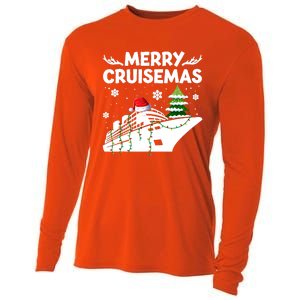 Family Cruise Cute Gift Merry Cruisemas Christmas Vacation Cool Gift Cooling Performance Long Sleeve Crew