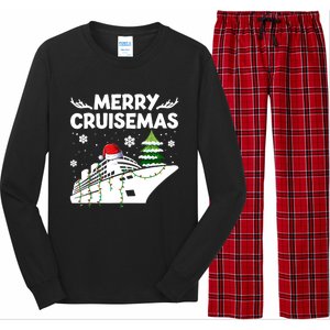 Family Cruise Cute Gift Merry Cruisemas Christmas Vacation Cool Gift Long Sleeve Pajama Set