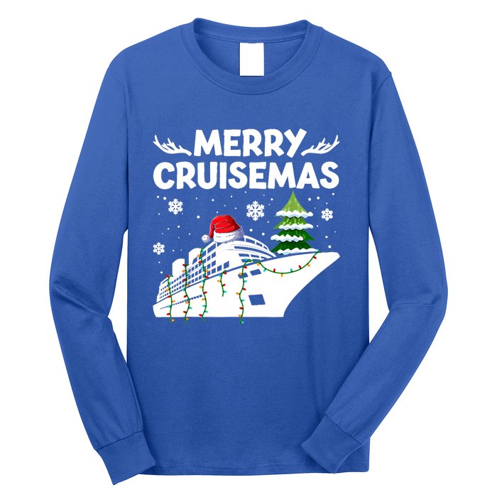 Family Cruise Cute Gift Merry Cruisemas Christmas Vacation Cool Gift Long Sleeve Shirt