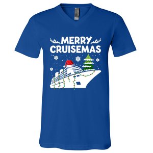 Family Cruise Cute Gift Merry Cruisemas Christmas Vacation Cool Gift V-Neck T-Shirt