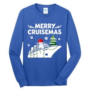 Family Cruise Cute Gift Merry Cruisemas Christmas Vacation Cool Gift Tall Long Sleeve T-Shirt