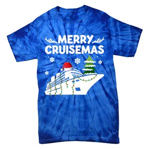 Family Cruise Cute Gift Merry Cruisemas Christmas Vacation Cool Gift Tie-Dye T-Shirt