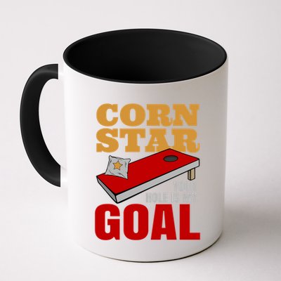 Funny Cornhole Corn Star Your Hole Is My Goal Cute Gift Mug