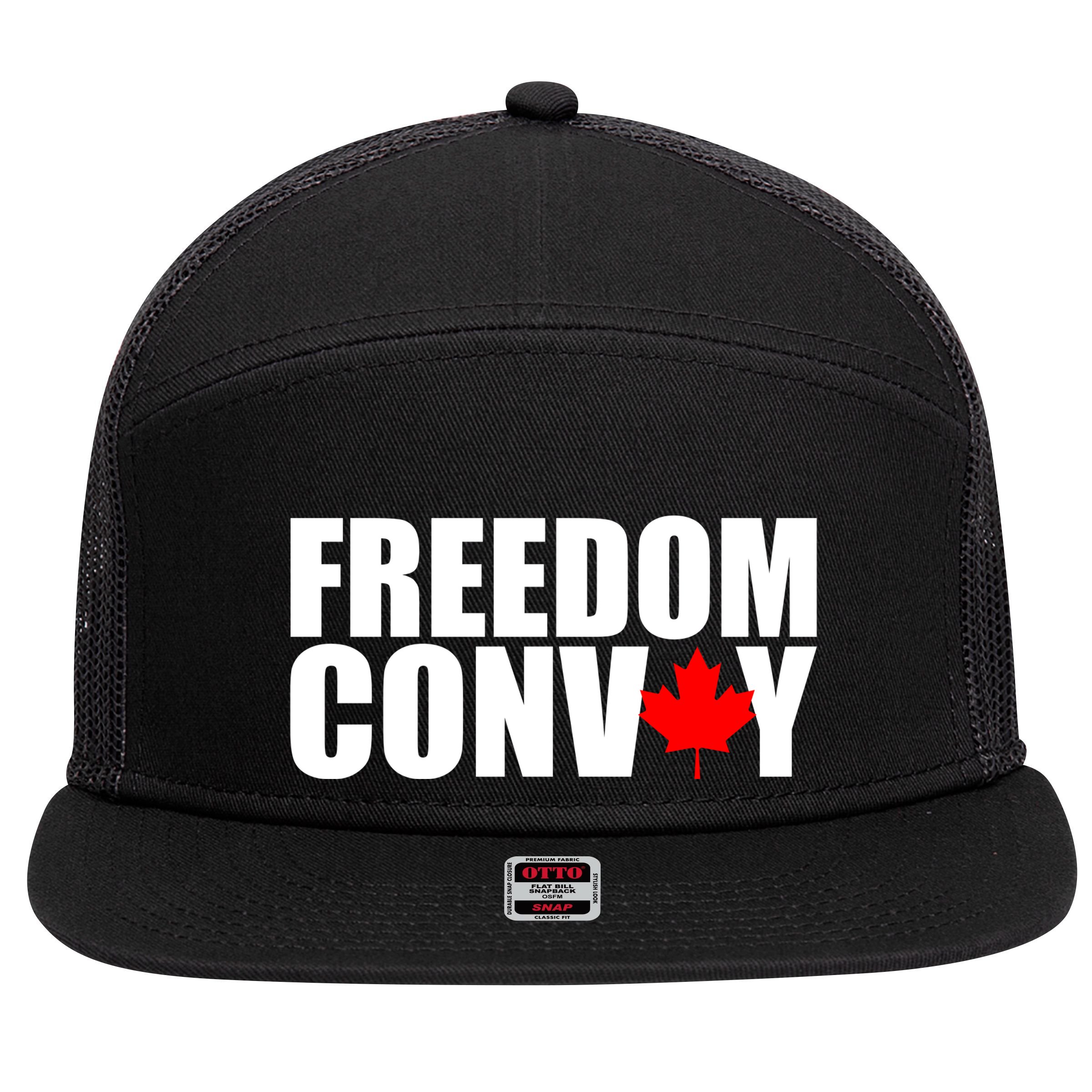 Freedom Conboy Canadian Leaf 7 Panel Mesh Trucker Snapback Hat