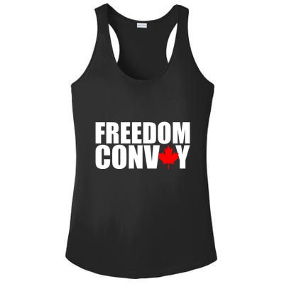 Freedom Conboy Canadian Leaf Ladies PosiCharge Competitor Racerback Tank