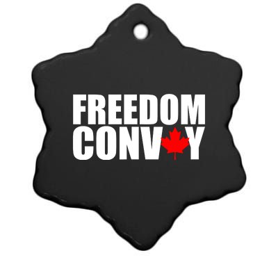 Freedom Conboy Canadian Leaf Ceramic Star Ornament