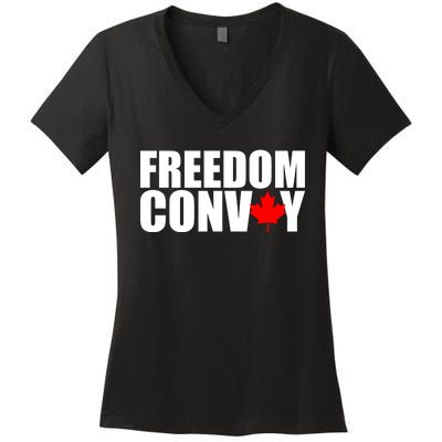 Freedom Conboy Canadian Leaf Women's V-Neck T-Shirt