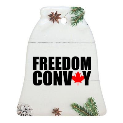 Freedom Conboy Canadian Leaf Ceramic Bell Ornament