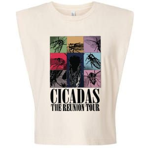 Funny Cicada Concert Eras Reunion 2024 Reunion Cicada Garment-Dyed Women's Muscle Tee