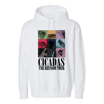 Funny Cicada Concert Eras Reunion 2024 Reunion Cicada Garment-Dyed Fleece Hoodie