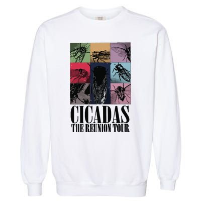 Funny Cicada Concert Eras Reunion 2024 Reunion Cicada Garment-Dyed Sweatshirt