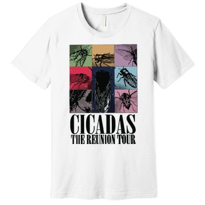 Funny Cicada Concert Eras Reunion 2024 Reunion Cicada Premium T-Shirt