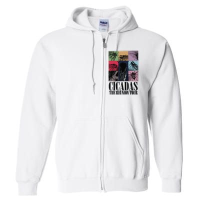 Funny Cicada Concert Eras Reunion 2024 Reunion Cicada Full Zip Hoodie