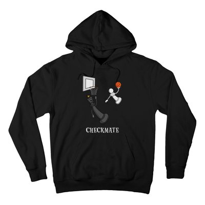 Funny Checkmate Chess Basketball Game Board King Pawn Piece  Hoodie