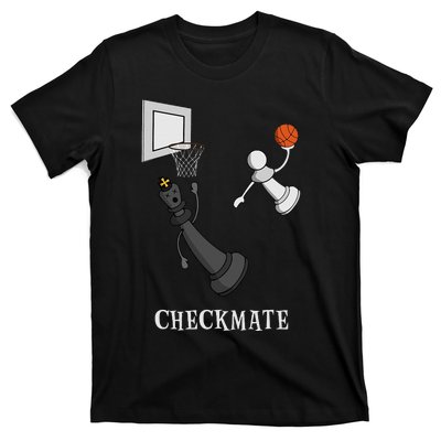 Funny Checkmate Chess Basketball Game Board King Pawn Piece  T-Shirt