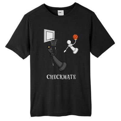 Funny Checkmate Chess Basketball Game Board King Pawn Piece  Tall Fusion ChromaSoft Performance T-Shirt