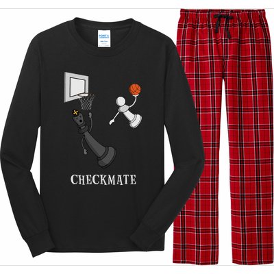 Funny Checkmate Chess Basketball Game Board King Pawn Piece  Long Sleeve Pajama Set