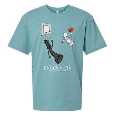 Funny Checkmate Chess Basketball Game Board King Pawn Piece  Sueded Cloud Jersey T-Shirt