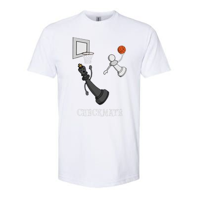 Funny Checkmate Chess Basketball Game Board King Pawn Piece  Softstyle CVC T-Shirt