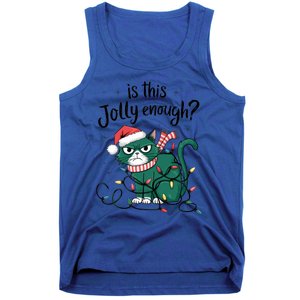 Funny Cat Christmas Ornats Matching Costume Gift Tank Top