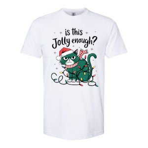 Funny Cat Christmas Ornats Matching Costume Gift Softstyle CVC T-Shirt