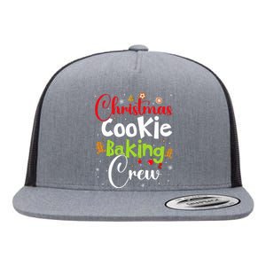 funny Christmas Cookie Baking Crew  Flat Bill Trucker Hat