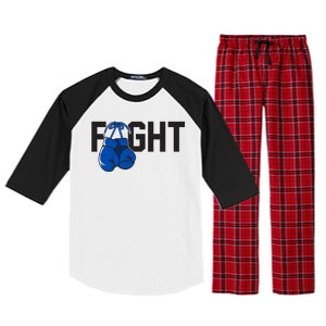 Fight Colon Cancer Awareness Raglan Sleeve Pajama Set